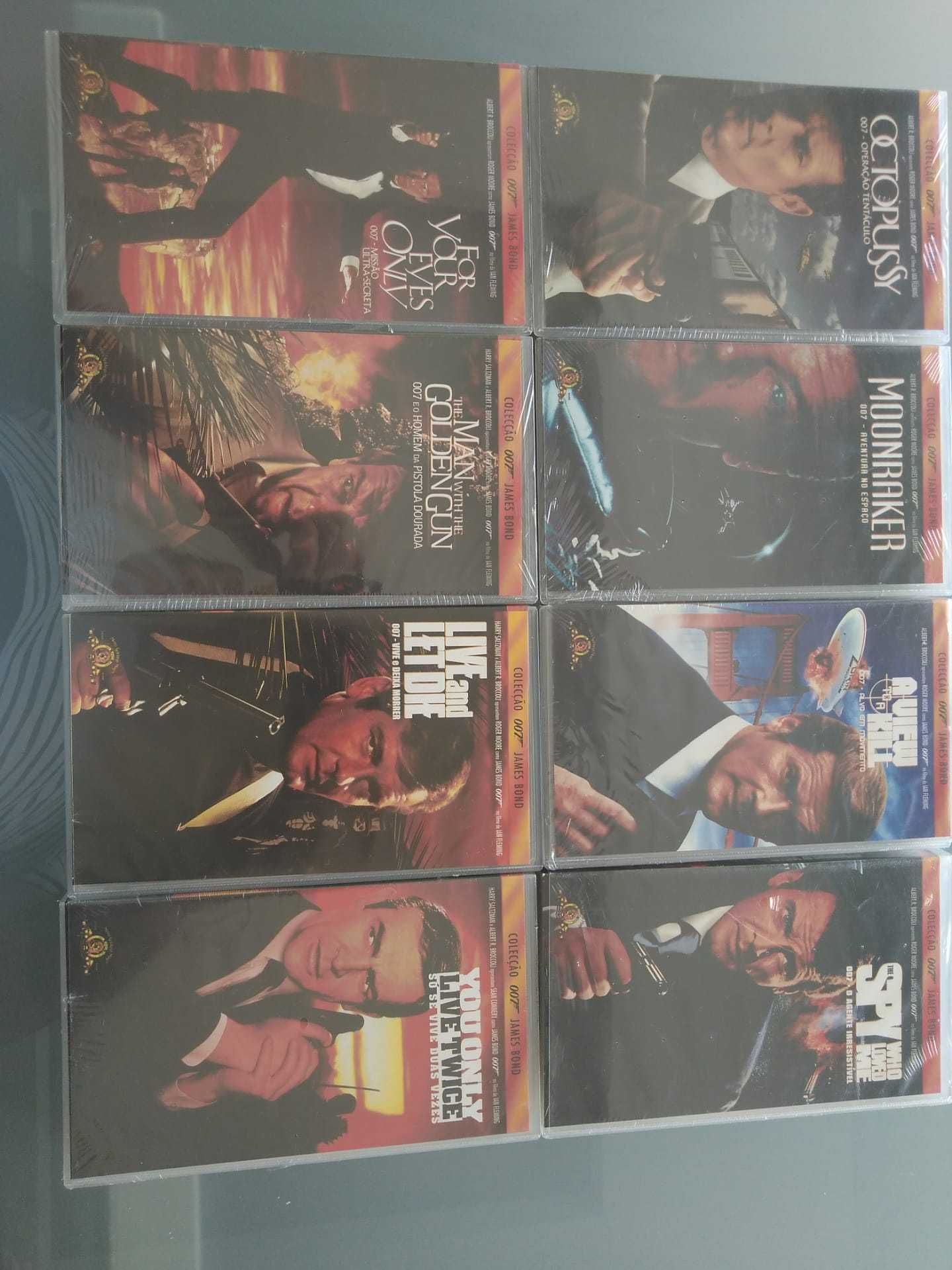 Filmes da Colecção 007 - 6 cassetes VHS Novas e Seladas