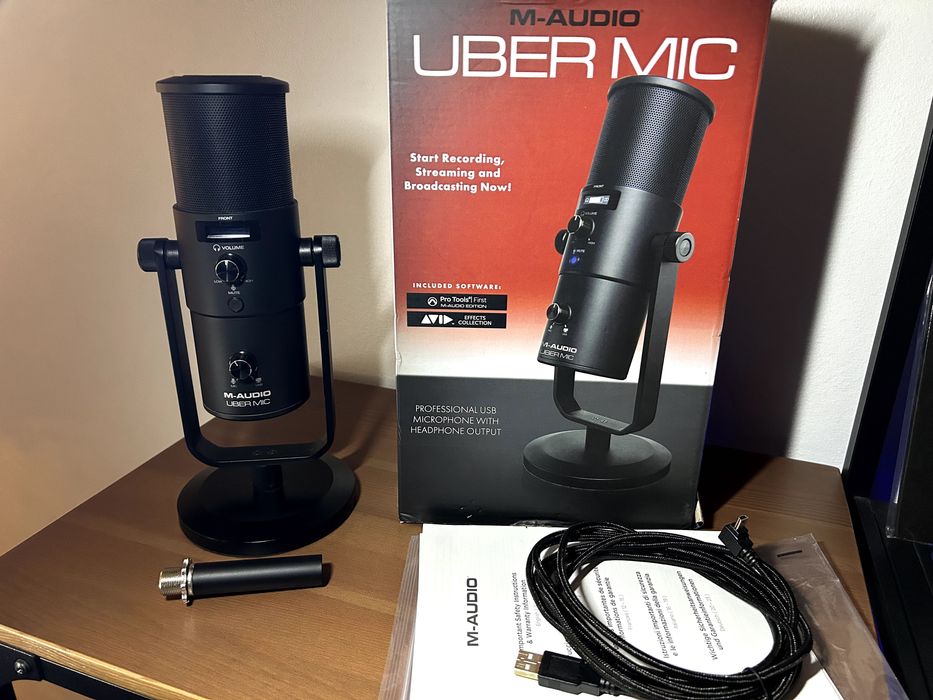 Microfone Condensador USB M-Audio Uber Mic - Studio - Streaming