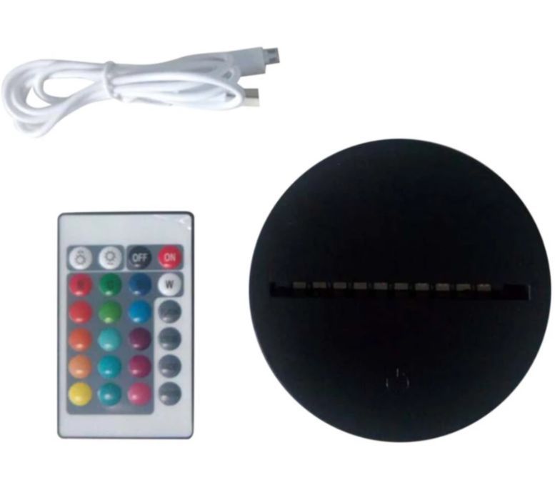 Lampka led 3d choinka pilot prezent