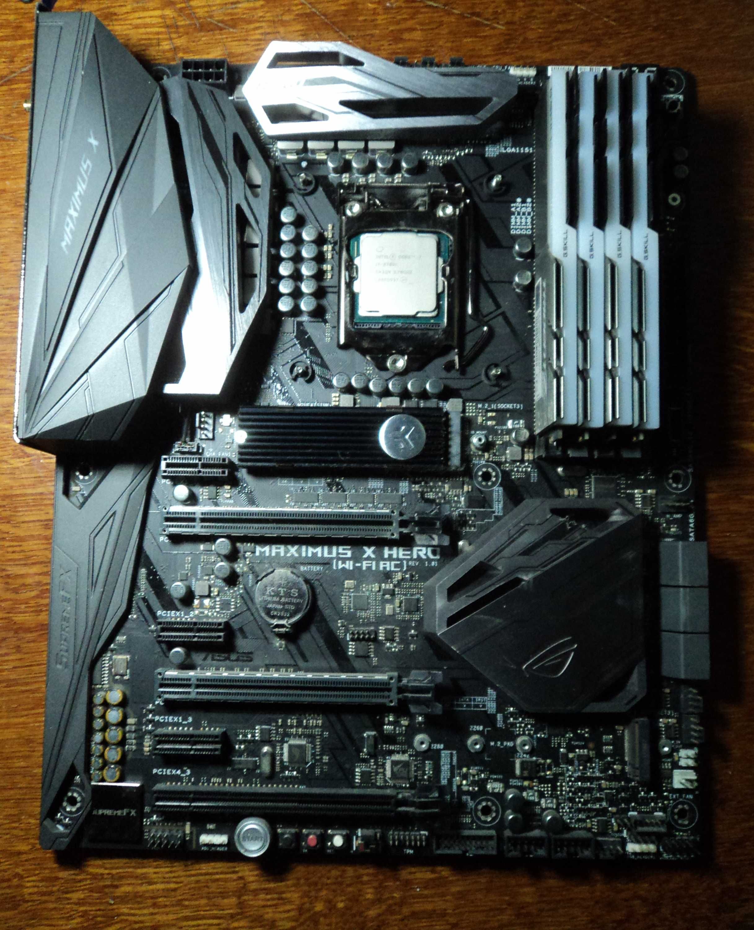 i7 8700k + ROG MAXIMUS X WIFI + 32GB DDR4 3600MHz