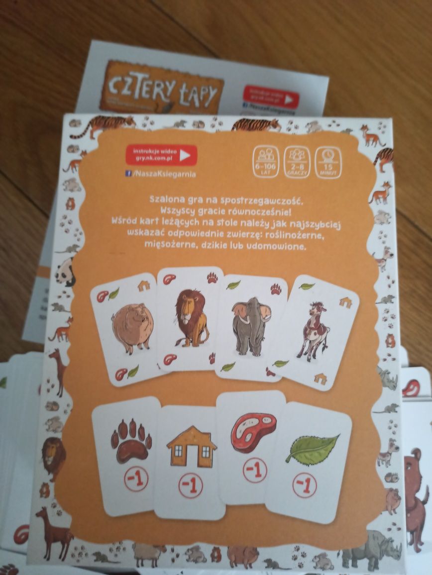 Gra na spostrzegawczość - Cztery łapy