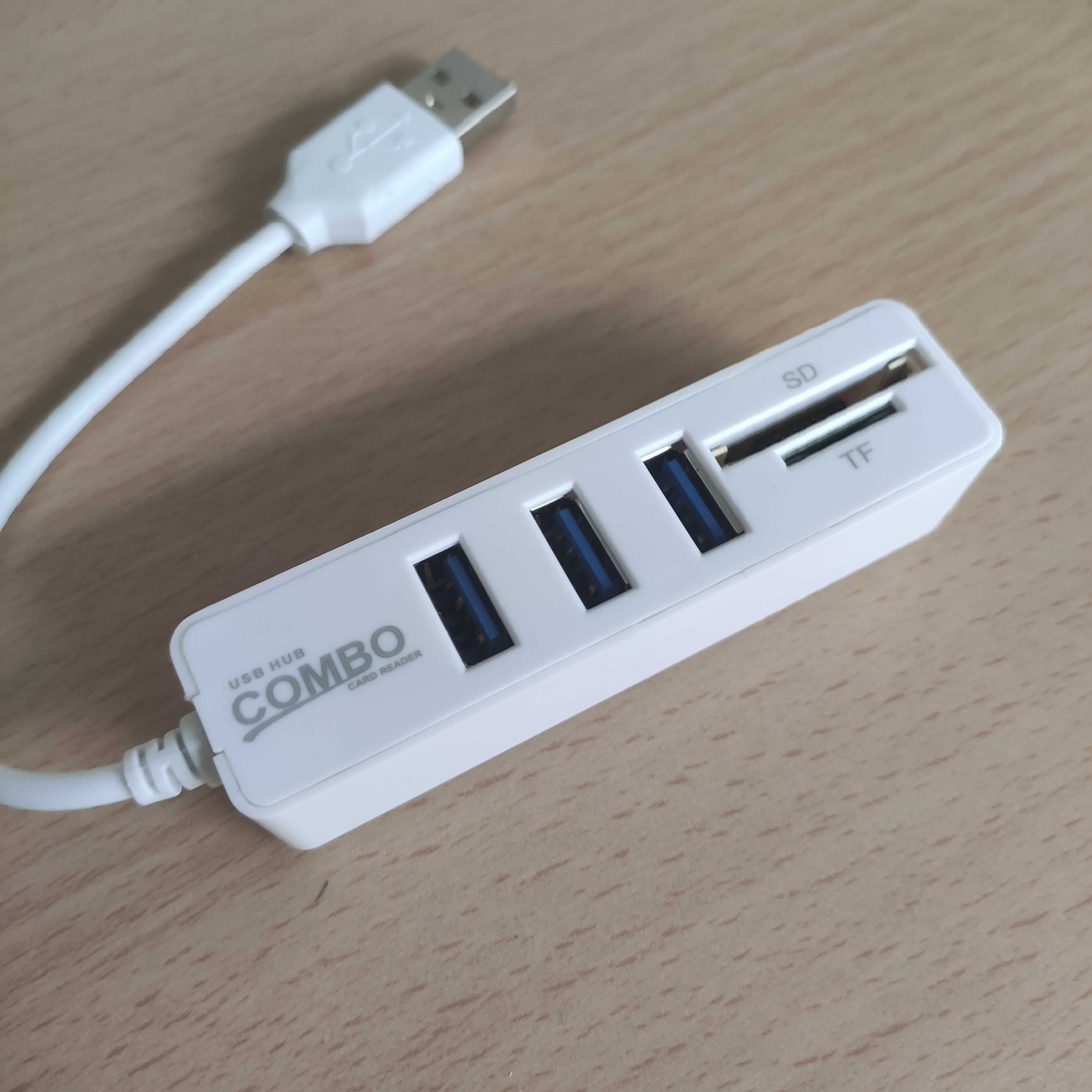 Hub Usb e Leitor de Cartões
