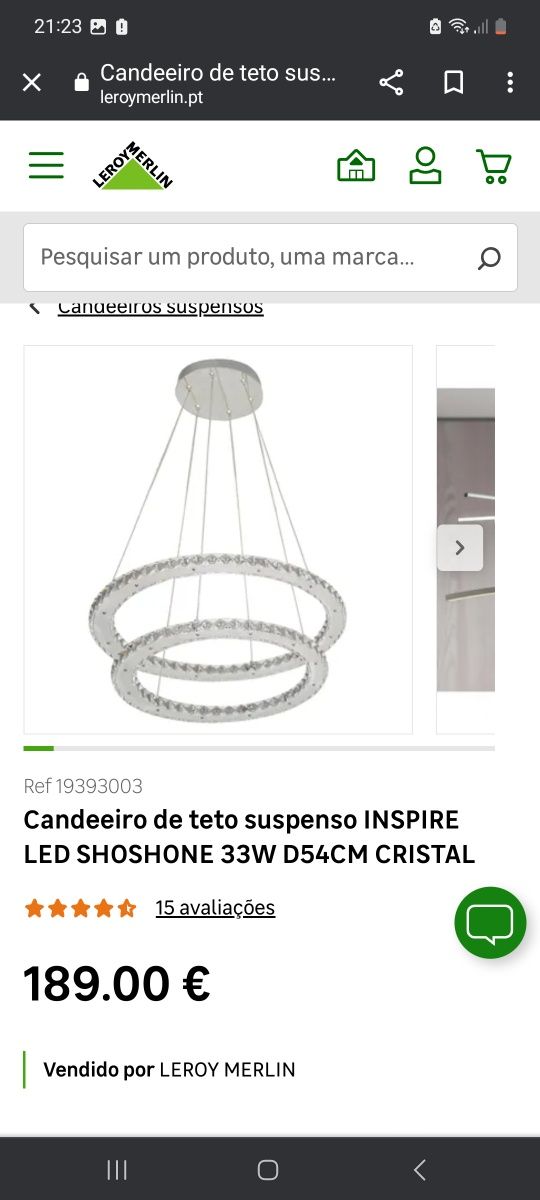 Candeeiro de teto LED suspenso Shoshone