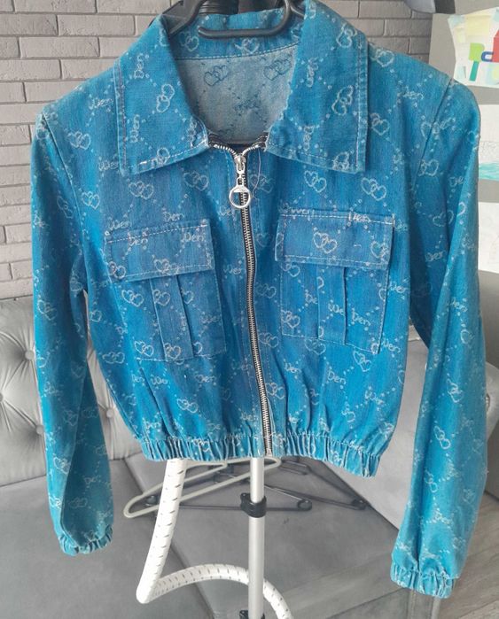 Nowa bomberka cienki jeans