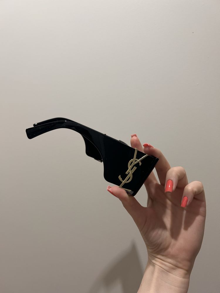 Nowe okulary przeciwsłoneczne damskie masywne blaze ysl