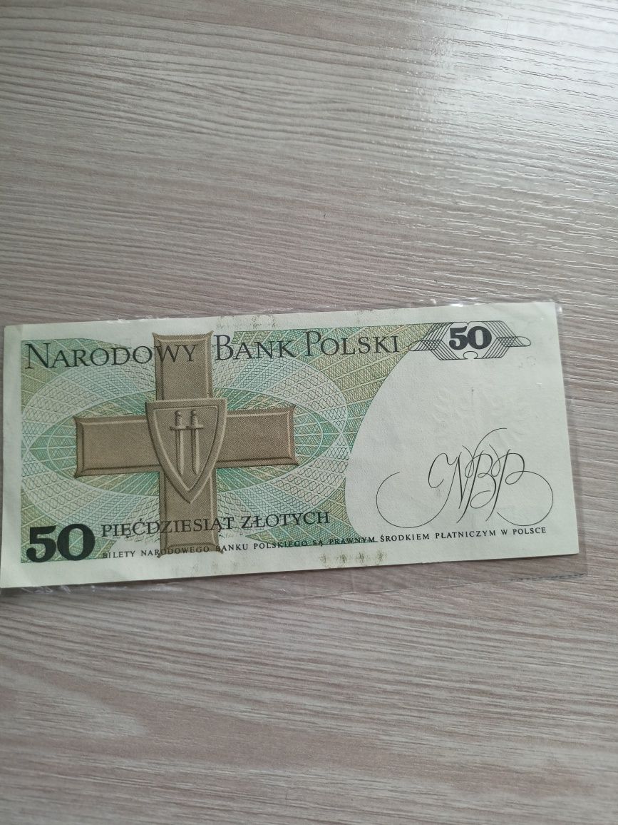 Banknot 50 zł rok 1988