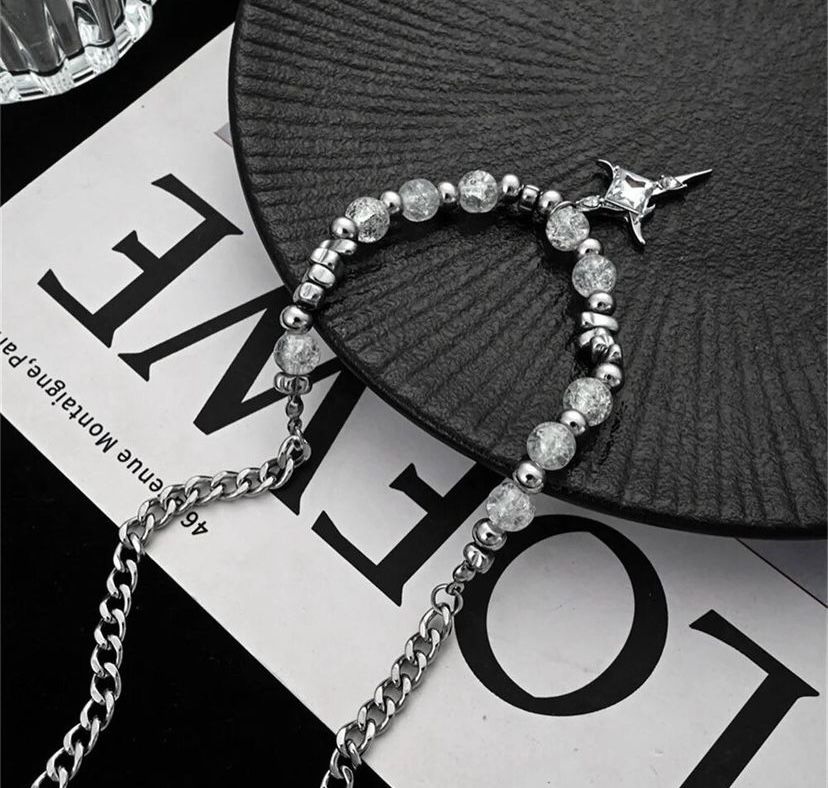 Ожерелье со звездой новинка унисекс в стиле готика y2k харадзюку