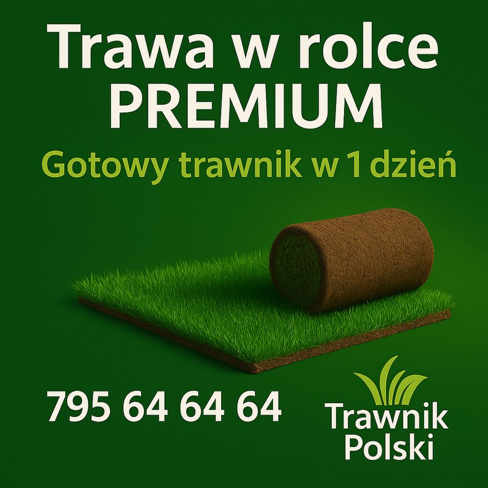 PROMOCJA 40 M2 Trawa w rolce, trawa z rolki, trawa, TRAWNIK POLSKI