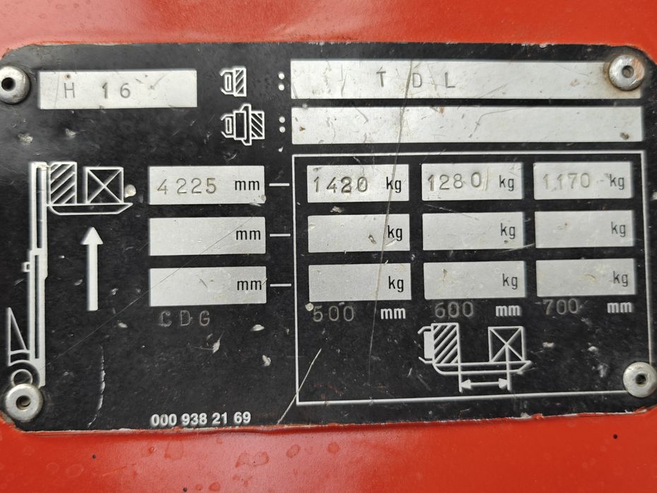 Wózek Widłowy Linde H16T Lpg Triplex 4.3m Wolny Skok Z Niemiec