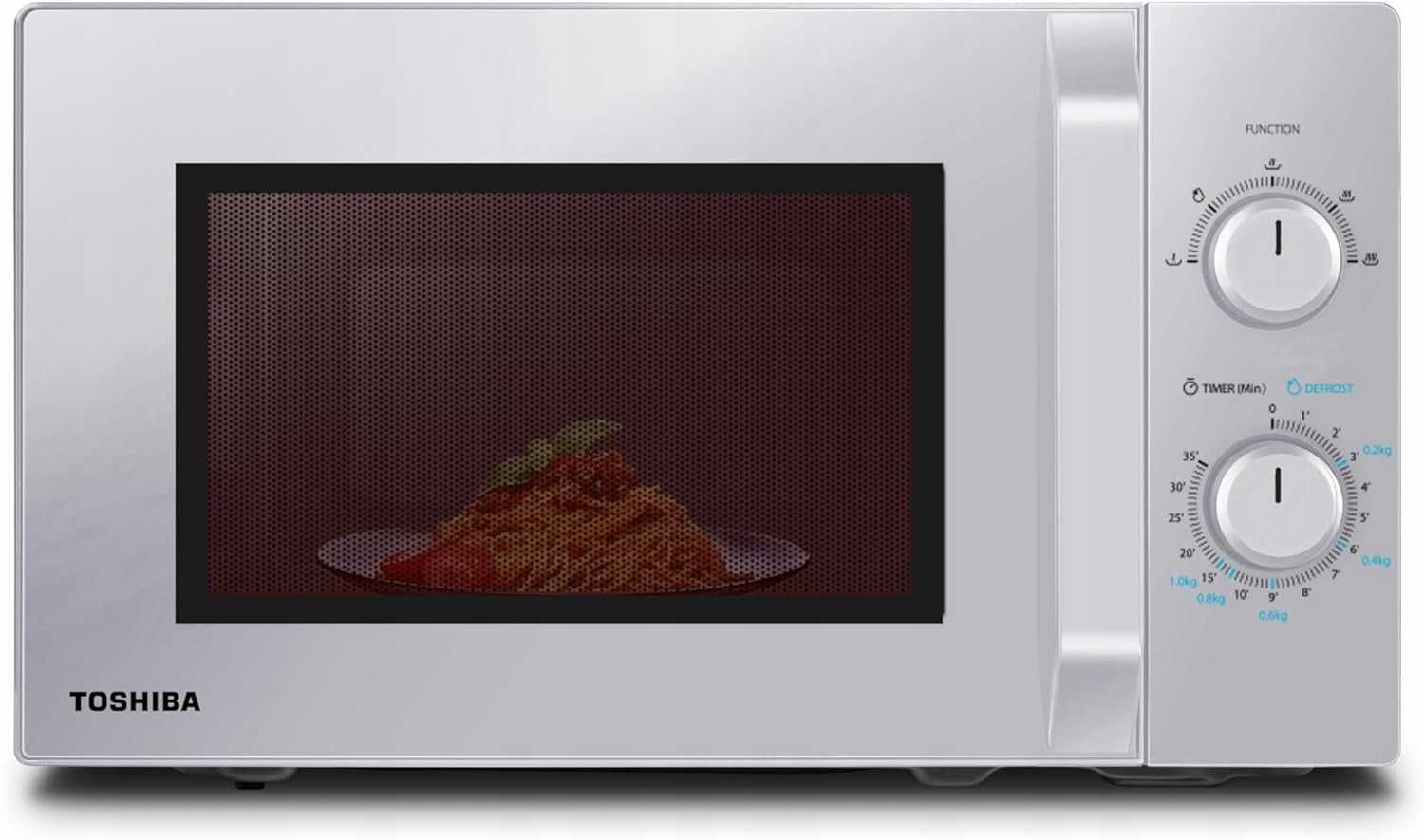 Toshiba MW2-MM20PF(SL) kuchenka mikrofalowa 20L 800W srebrna