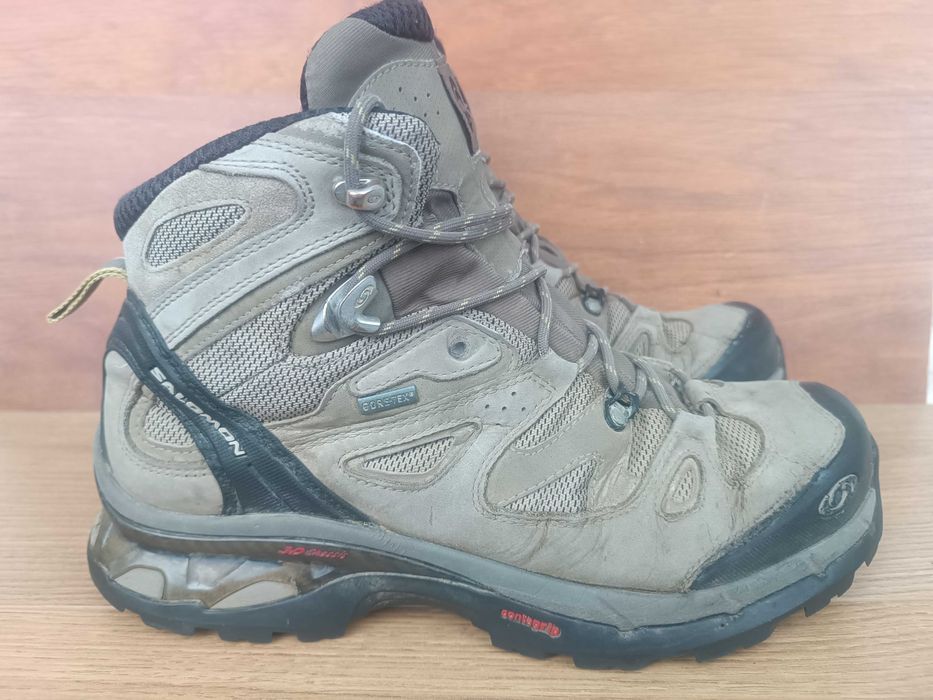 Ботинки берцы плотная кожа Salomon 4 D Quest Gore tex 43 р. 27.5 см