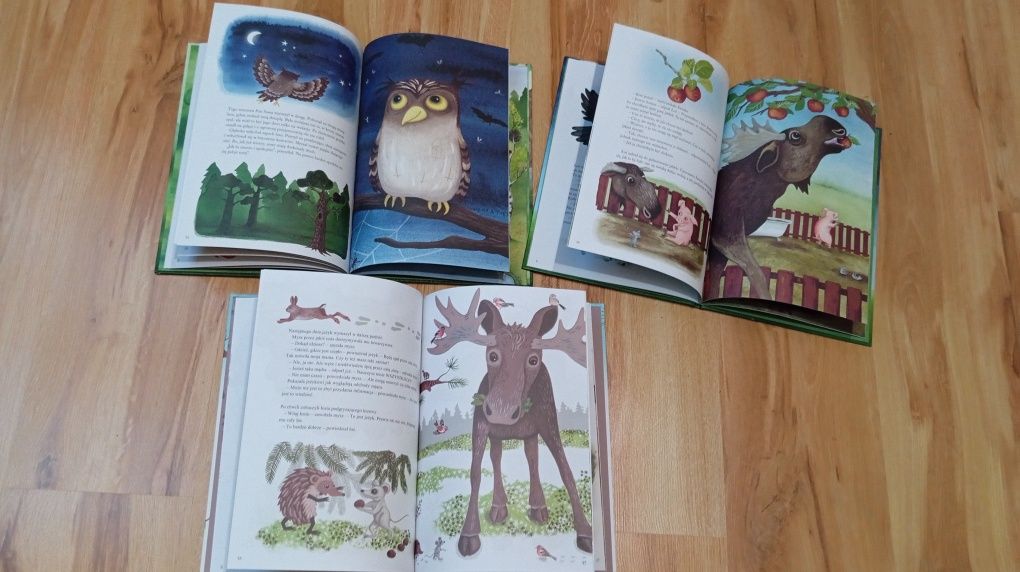3 książki Ulf Stark: Jeżyk wyrusza w świat, Łoś król lasu, Pan Sowa