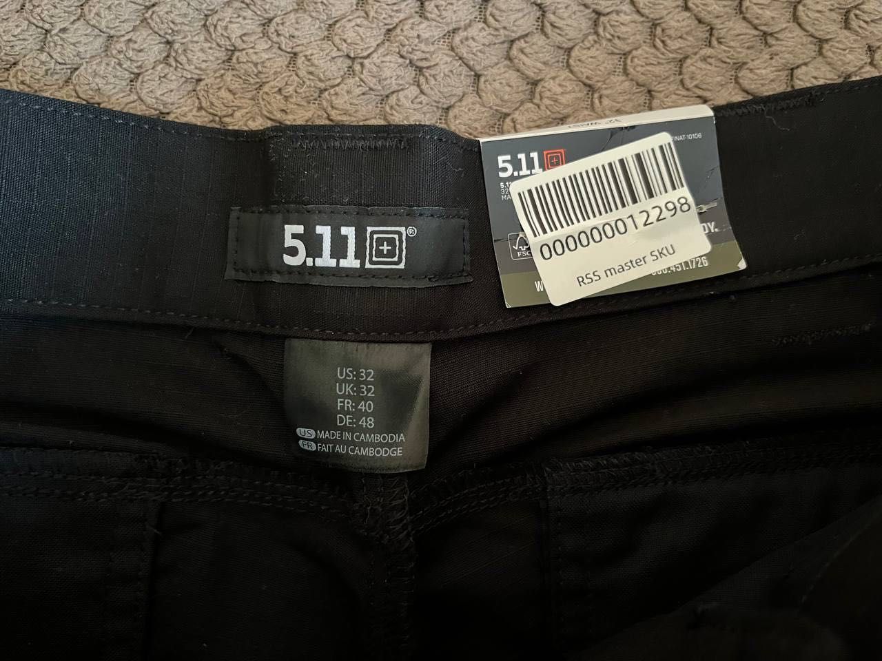 Тактичні шорти 5.11 Tactical Stryke Black W32