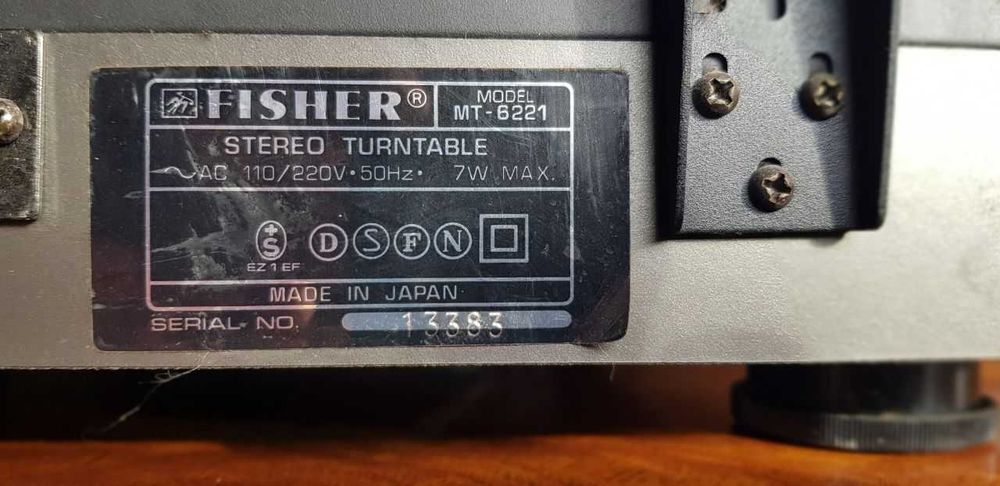 FISHER MT-6221 виниловый проигрыватель