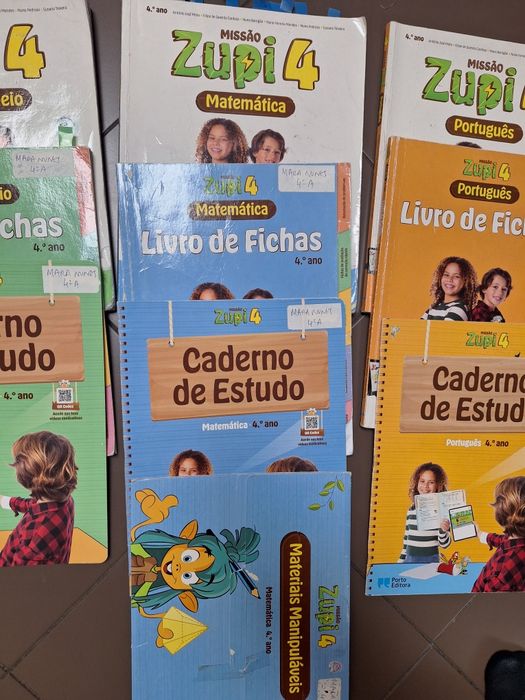 Manuais escolares e livros / cadernos de fichas Zupi 4 ano