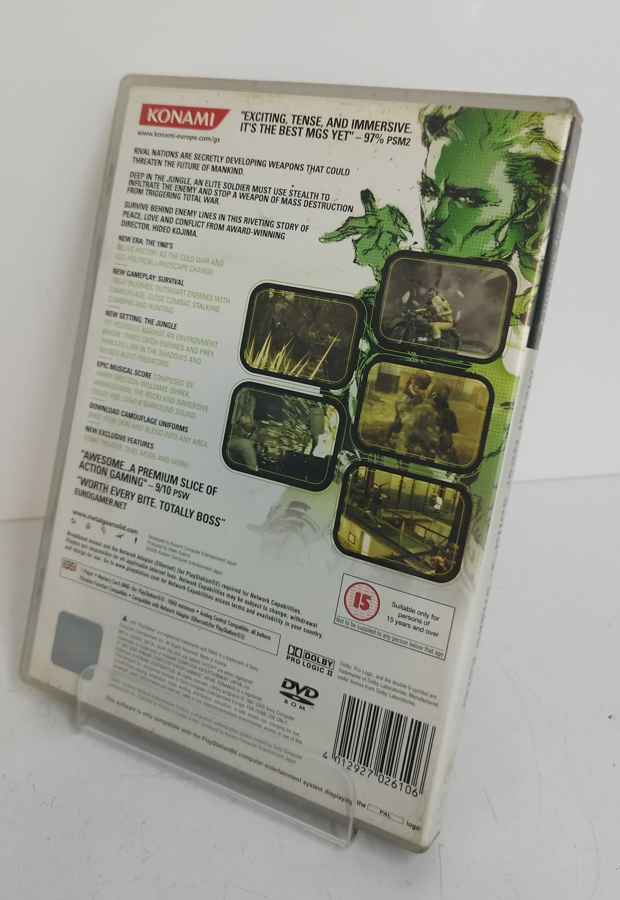 Gra Metal Gear Solid 3 Snake Eater PS2 Wersja Angielska
