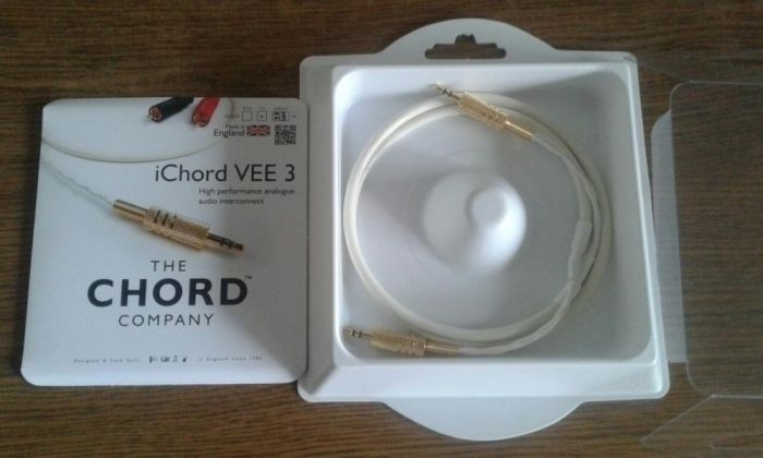 Chord iChord VEE 3 мини-джек 1м новый межблочный кабель