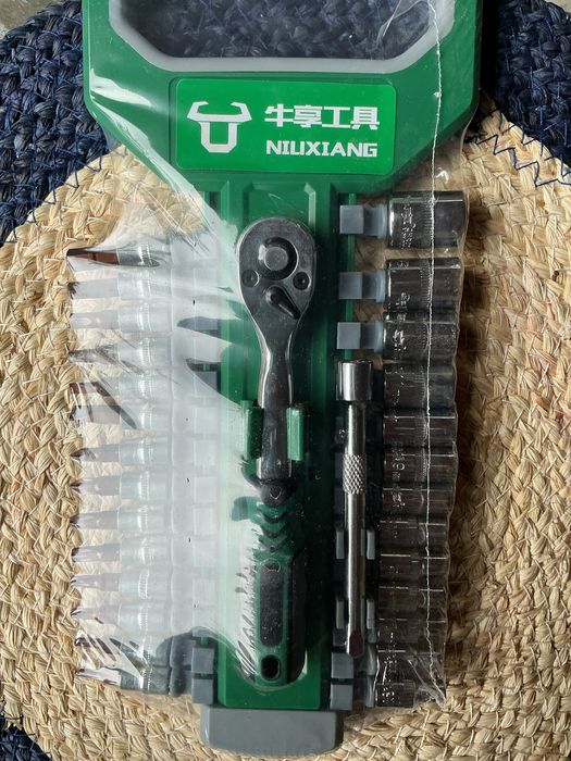 Набор ключів 30предметів головки біти трещотка подовжувач Сантехніка