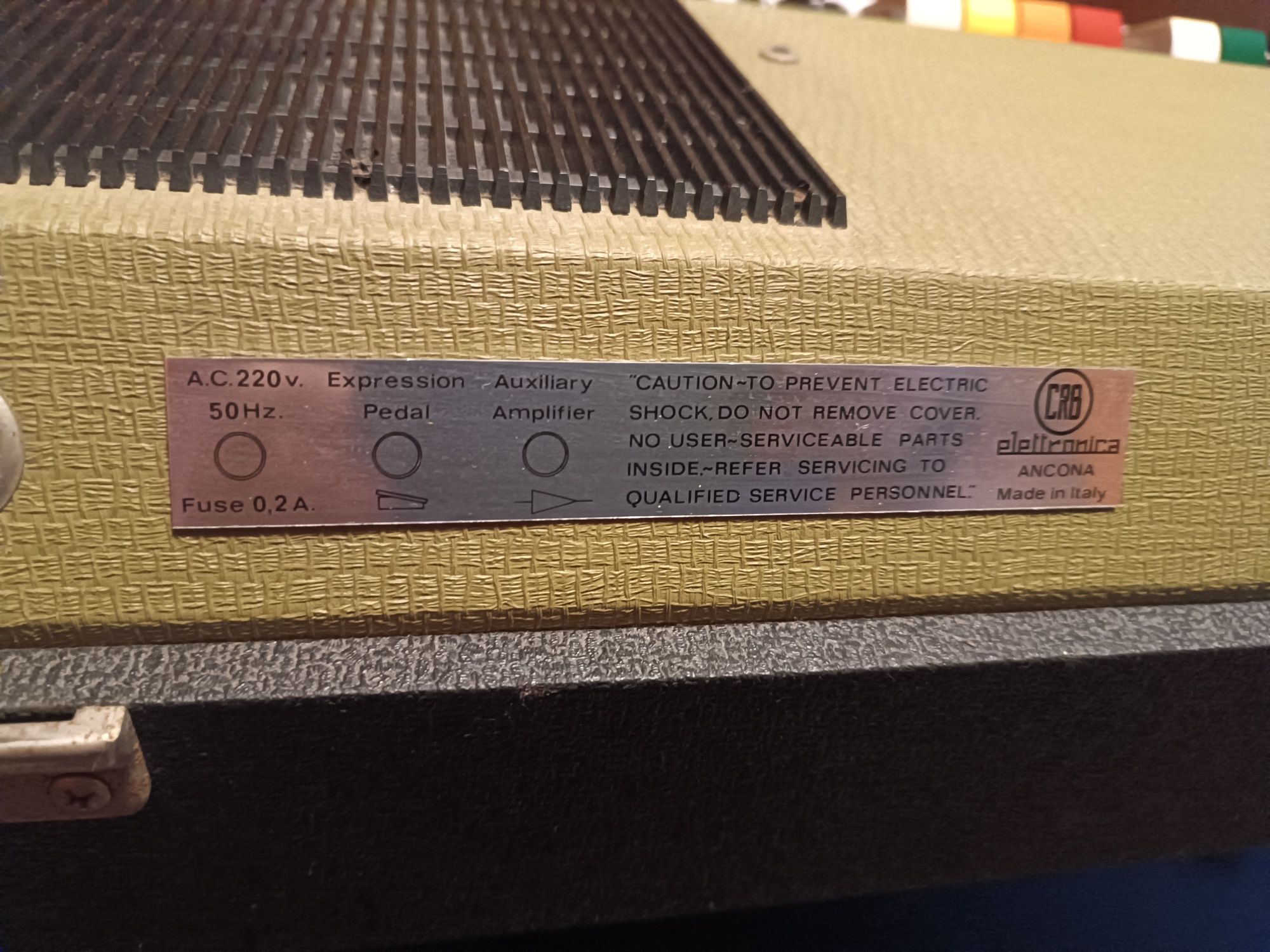 Organy CRB Elettronica Tanzanite 1970 rok