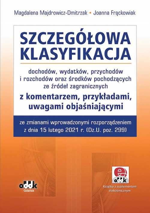 Szczegółowa klasyfikacja dochodów wydatków ODDK