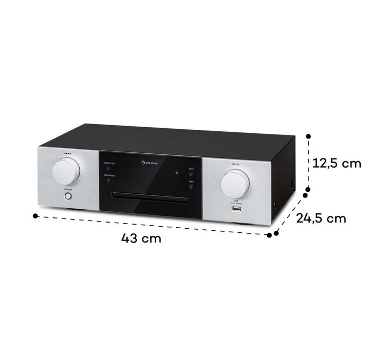 CD-1000 DG CD-плеер USB MP3 AUNA Германия