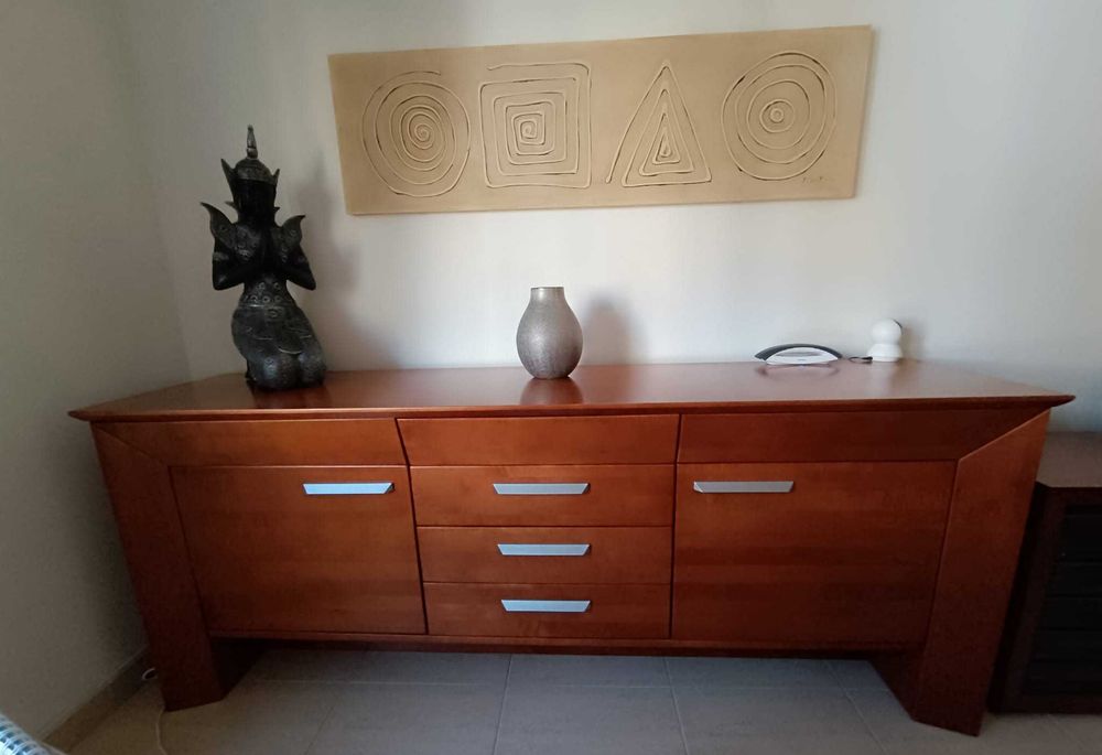 Conj. Sala/Jantar Cerejeira-Estado Novo(2 Aparadores + 1 Cristaleira)