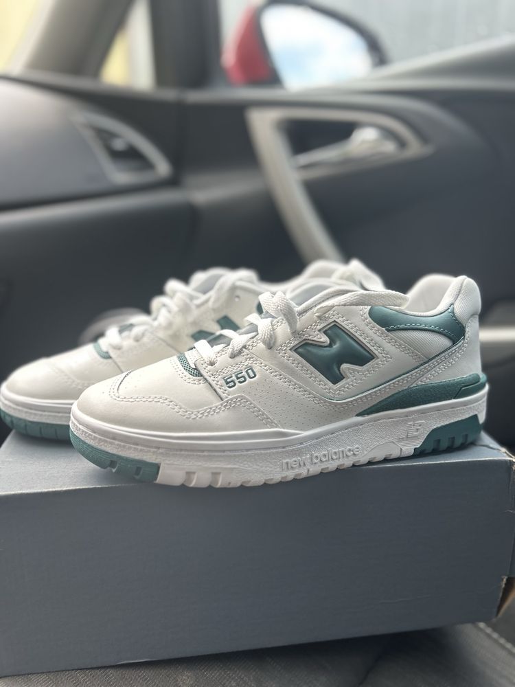 New Balance 550 biało zielone