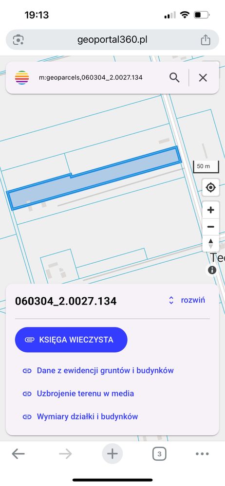 Dzialka z mozliwoscia budowy 1,04 Ha