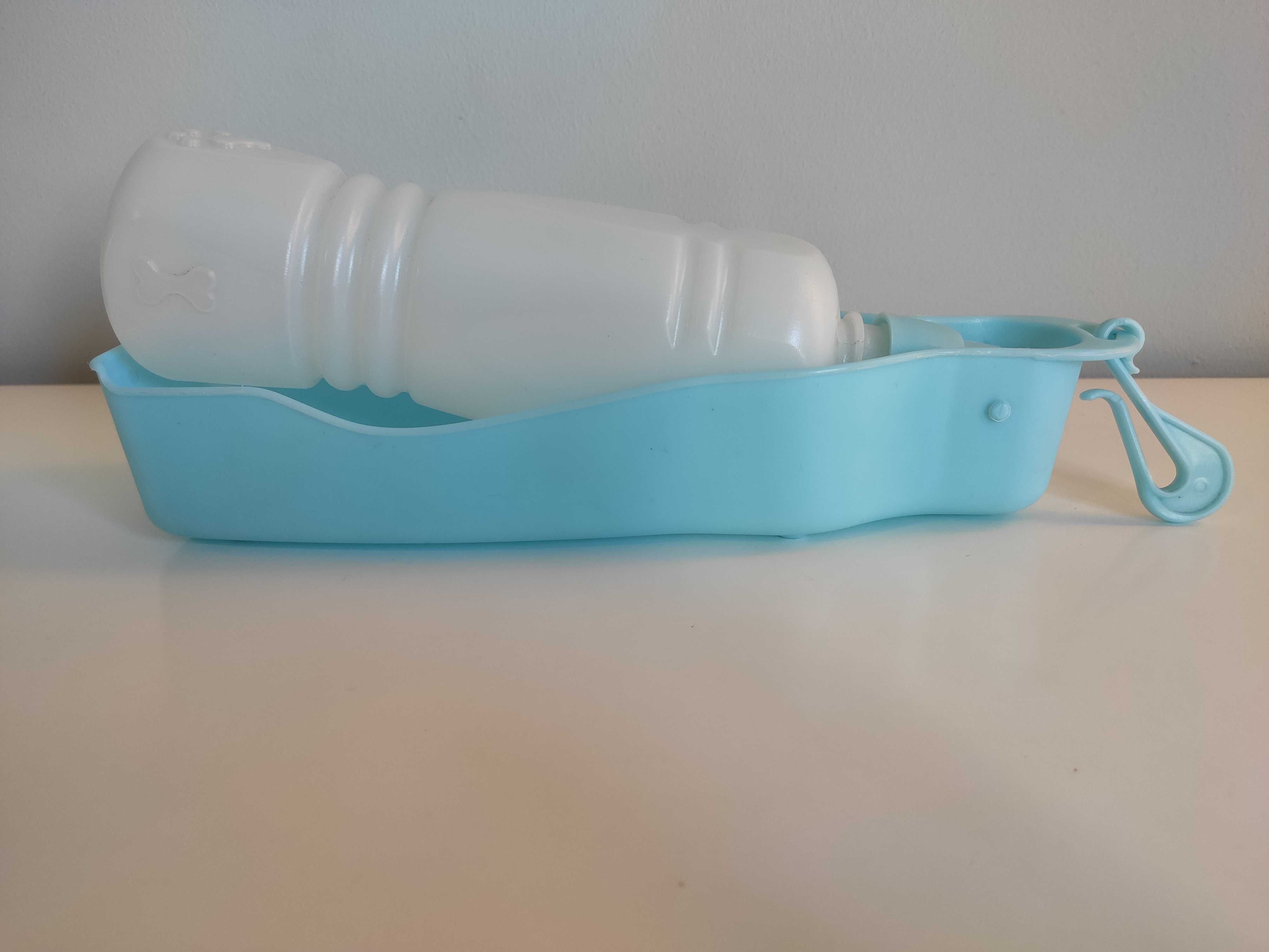 Bebedouro portátil/garrafa viagem pet p/ Cães e gatos