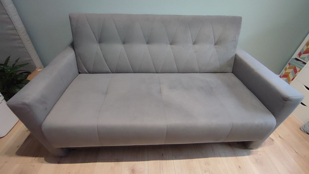 Sofa amerykanka, szara Bomo 3 (166 cm)