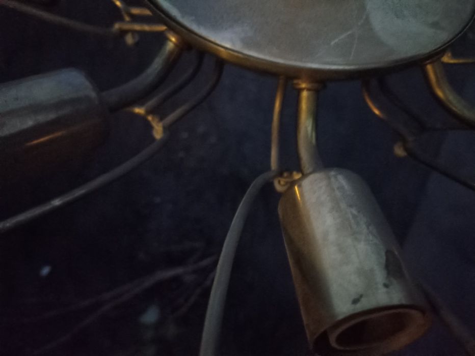 Люстра латунная.