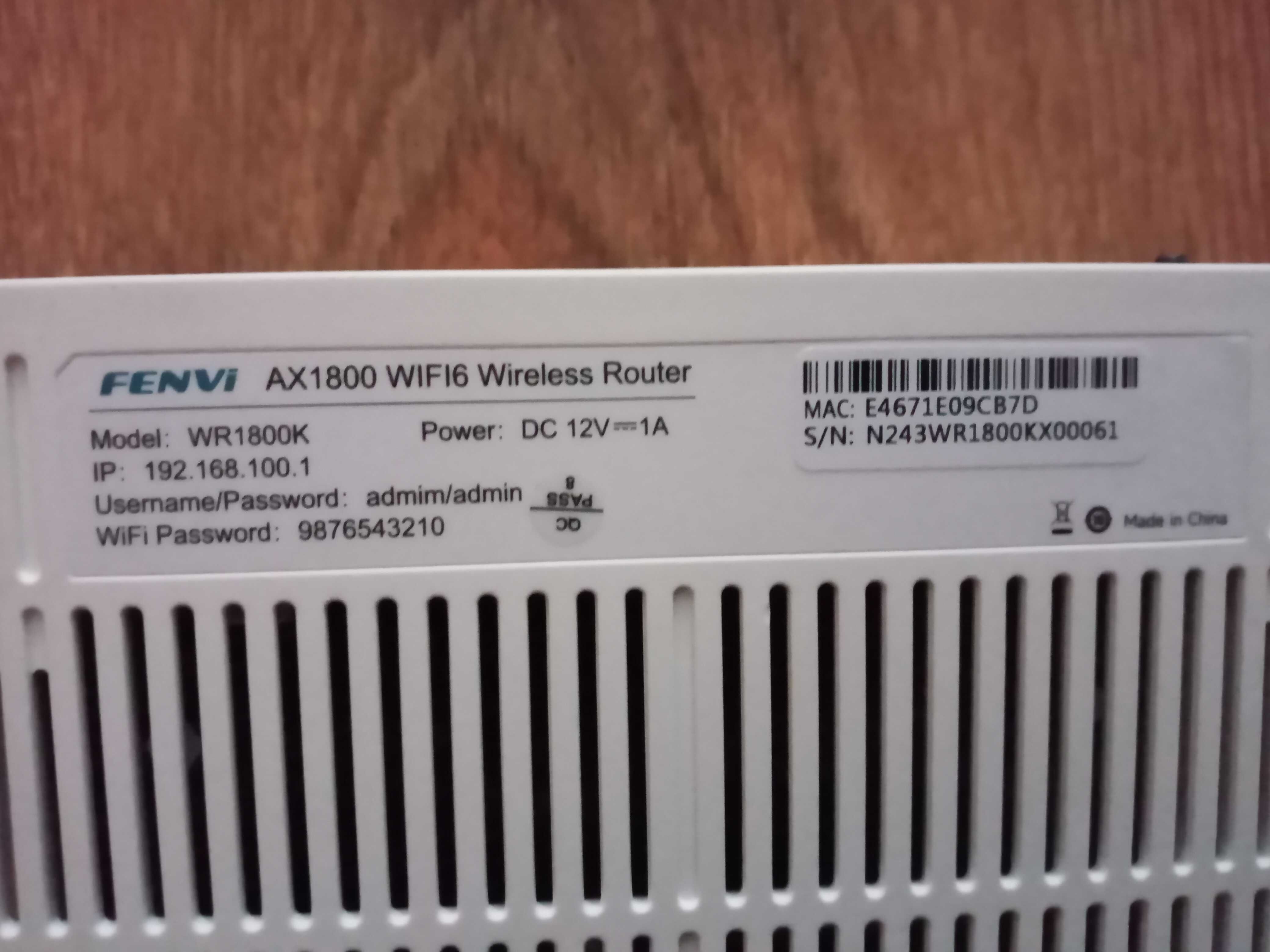 Продам роутер AX 1800 WI-FI 6.