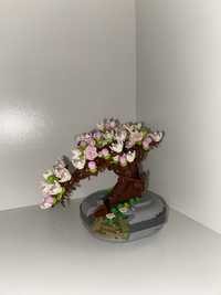 Drzewko jak lego bonsai kwiaty
