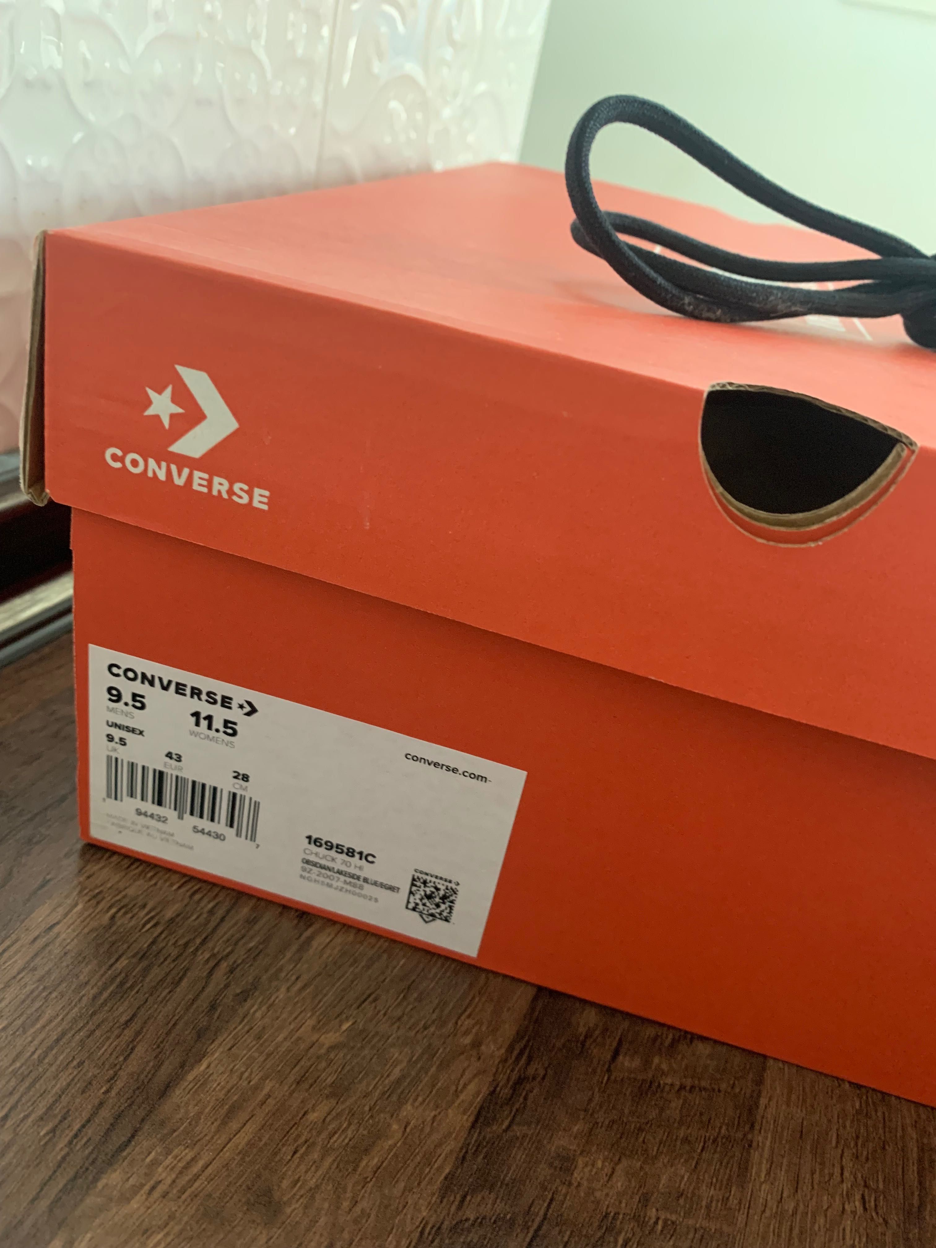 новые кожаные кеды converse, р.42.5-43