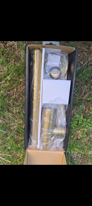 Syfon umywalkowy  szczotkowane złoto  Equation