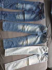 Spodnie jeansy rozmiar 128 - 3 szt.