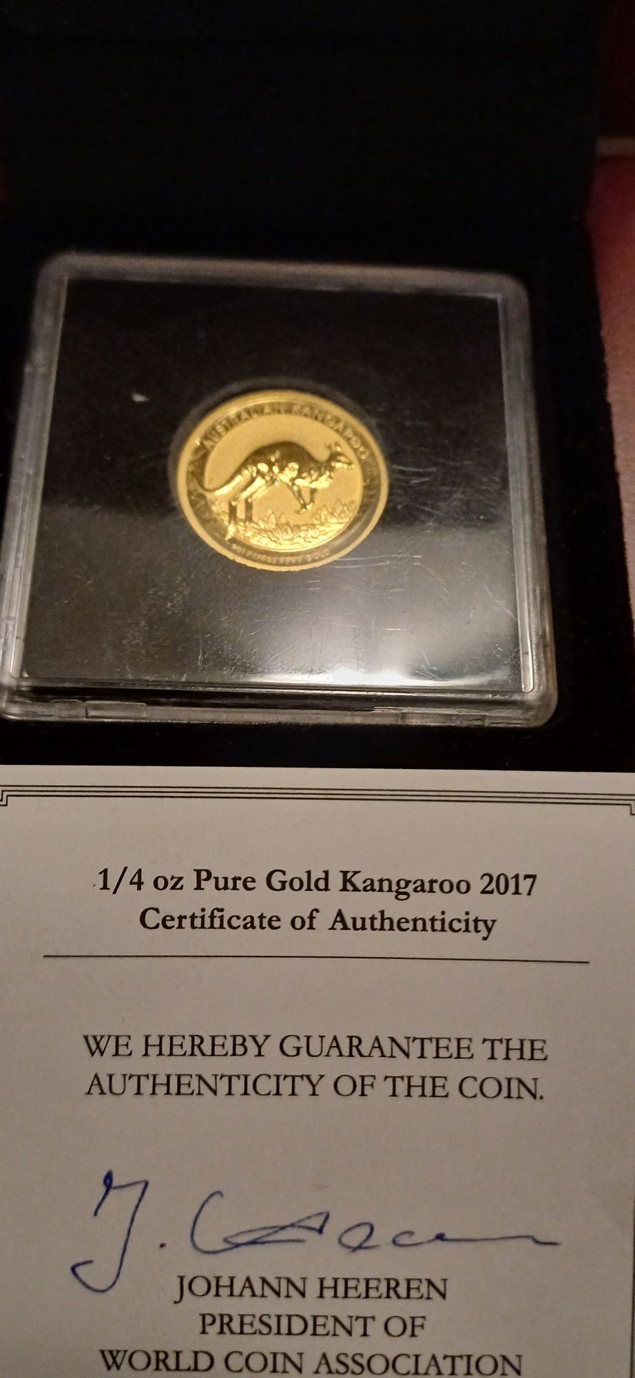 Moeda Austrália Gold Kangaroo 2017