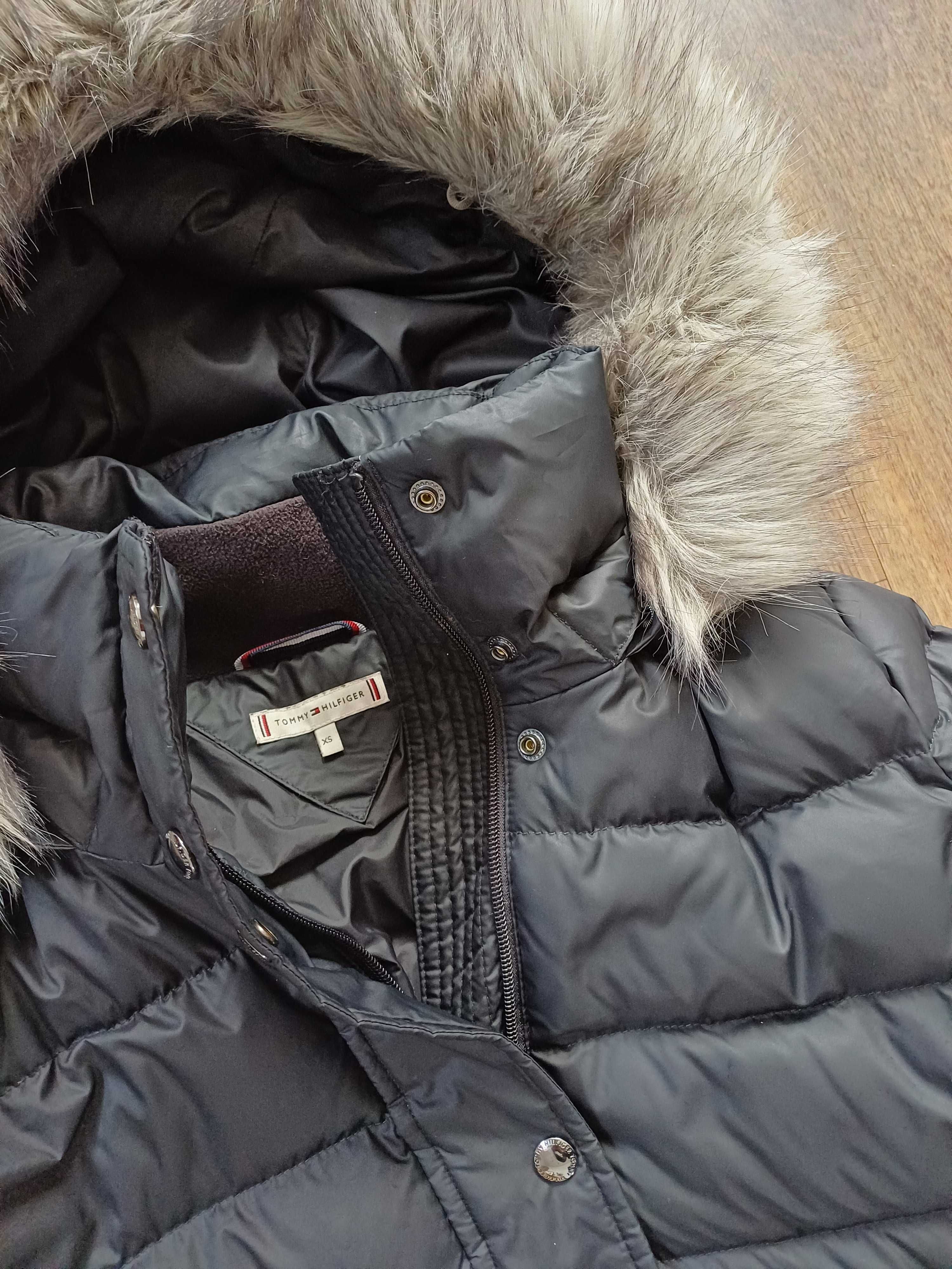 Tommy Hilfiger Kurtka puchowa Tyra Czarna 34 XS