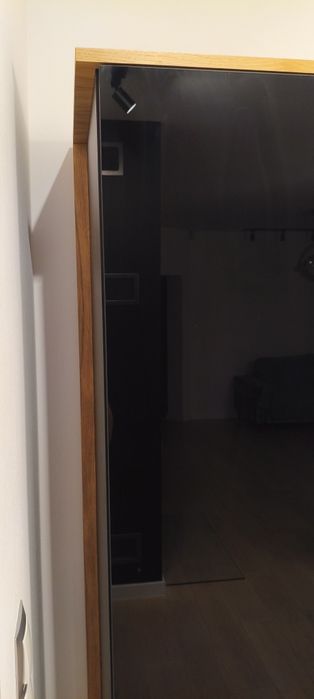 Nowa witryna (dąb olejowany/czarny lakobel)