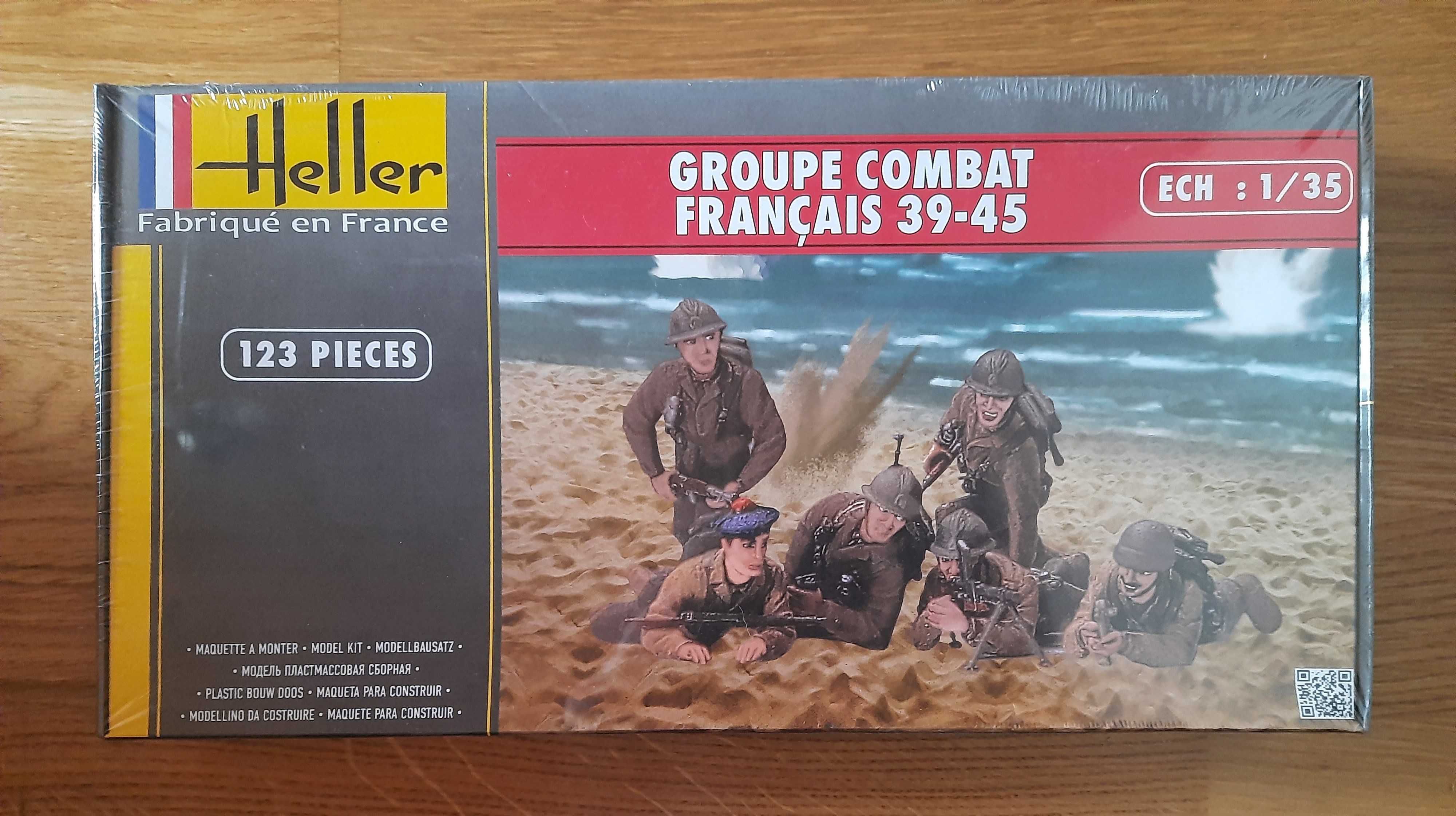 Model do sklejania Heller Groupe Combat Francais 39-45 skala 1/35