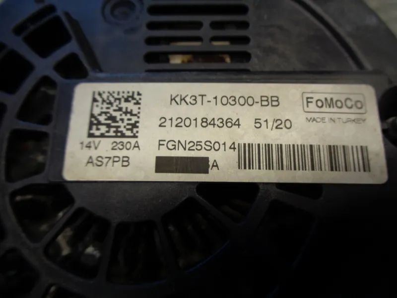 Alternator Ford Transit Custom 2.0 tdci KK3T10300BB 2019r 230A
