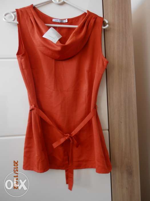 Bluzka QUIOSQUE, pomarańczowa, rozmiar 40