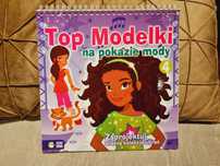 Książeczka kreatywna TOP MODELKI projektowanie ubrań naklejkami
