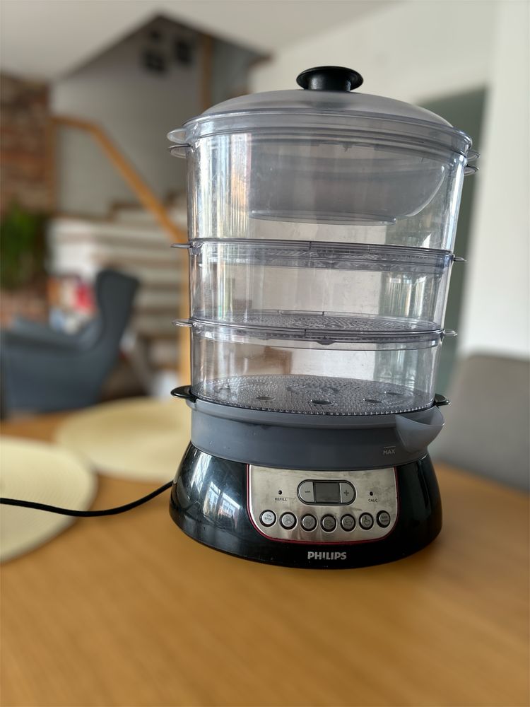 Parowar elektryczny Philips czarny HD9140