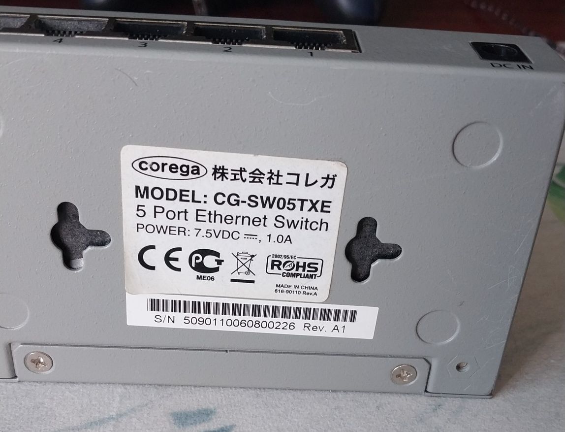 Комутатор CG-SW05TXE ethernet switch