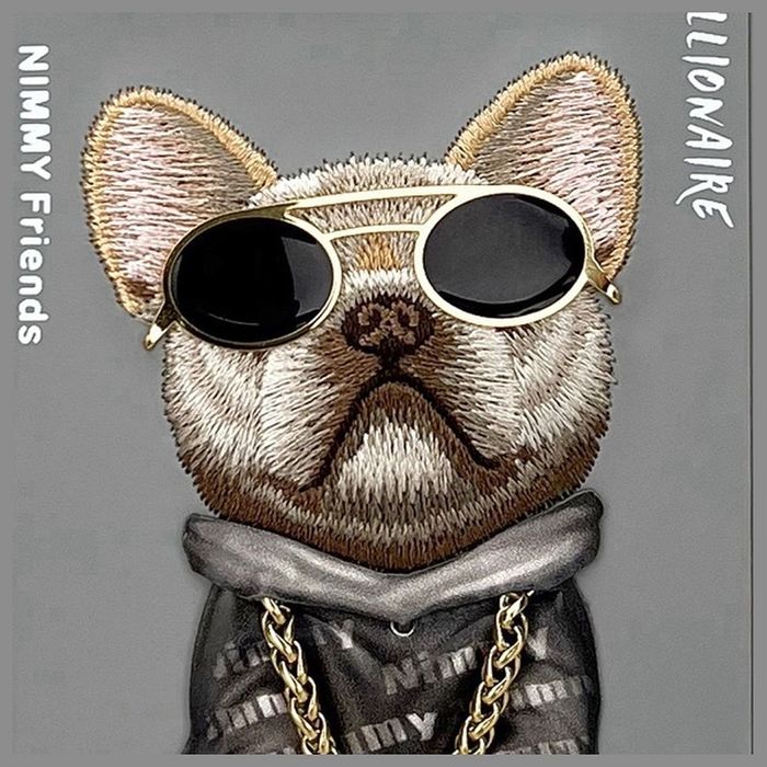 NIMMY futerał GLASSES COOL DOG do IPHONE 16 Pro szary