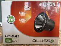 Alusso Lampy halogeny podtynkowe zintegrowane 6 szt.