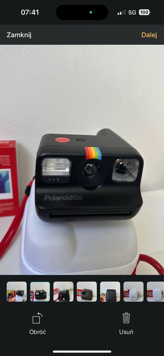 Aparat Polaroid Go black czarny etui filtry