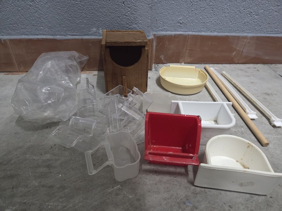 Acessórios para gaiola pássaros