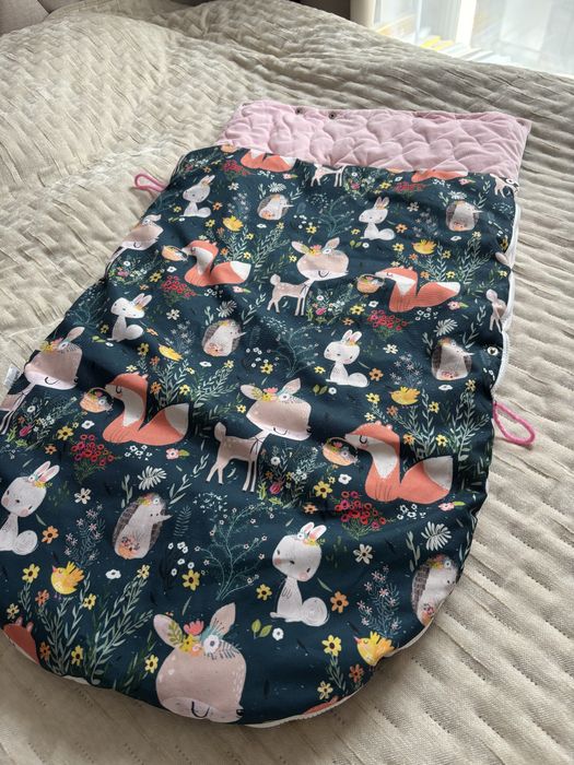 Tkane Sny Dziewczęcy śpiworek do wózka